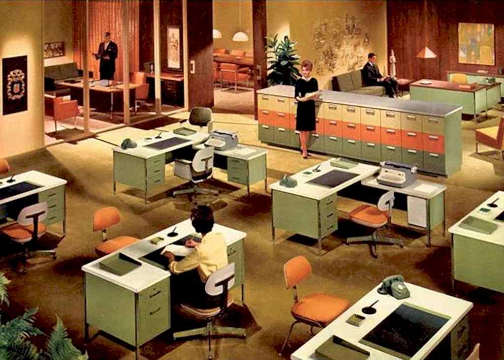 Офисное пространство в 1970-х